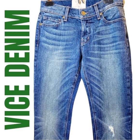 NWT VICE DENIM “Main” Stretchy Skinny Jeans, Size 25 - Picture 3 of 12